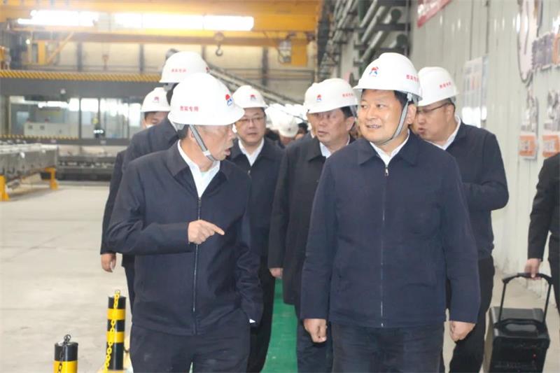 鞏義市重點工作觀摩團到明泰科技項目現場觀摩指導